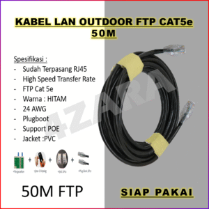 Kabel LAN OUTDOOR STP CAT5e 50Meter