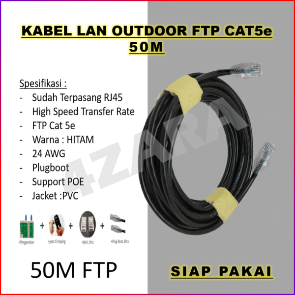 Kabel LAN OUTDOOR STP CAT5e 50Meter